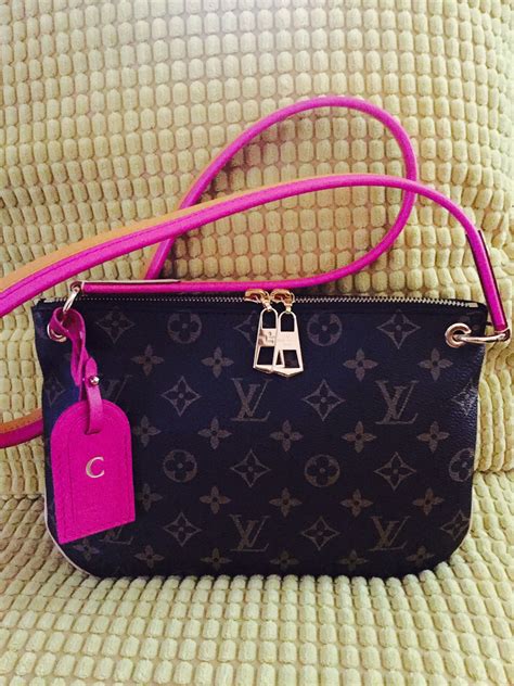 lv bag pink|lv bag with pink strap.